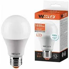 Лампа св/д Wolta ЛОН 20W 1650lm Е27 4000К А65