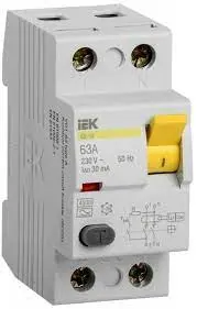 ВДТ1-63 (УЗО) 2п 63А 30mA IEK