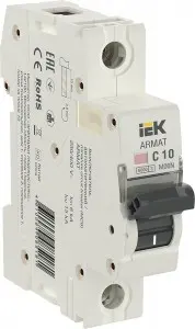 Авт выкл.ARMAT 1п 10А IEK