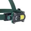 Фонарь налобный Космос (лит.акк.3,7V 1,2Ah) 3W+Cob 3W (200lm+200lm), з/у USB, сенсор, Koc502lit