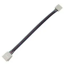 Коннектор 4 конт для SMD5050: зажим-зажим с проводом Ecola