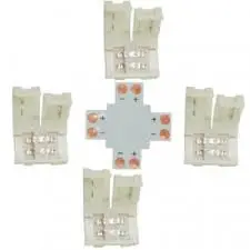 Коннектор 2 конт для SMD5050: X плата+4 зажима
