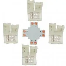Коннектор 2 конт для SMD5050: X плата+4 зажима