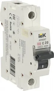 Авт выкл.ARMAT 1п 20А IEK