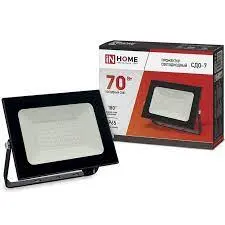 Прожектор ASD/in Home 70W 5600lm 6500К 207х171х22 СДО-7 черный IP65
