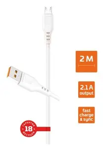 USB-провод - microUSB 2,4А 1м