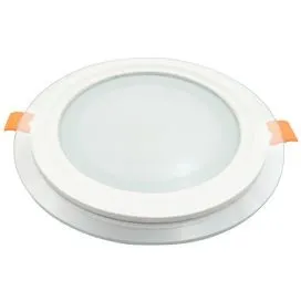 Свет-к встр. даунлайт Ecola 6W 4000K d100х35мм Круг-Стекло-Подсветка