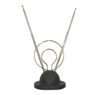 Антенна комнатная усы с кольцом на подставке (МВ,ДМВ,DVB-T/T2) RX-105