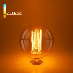 Лампа Эдисона 60W 340Lm Е27 G95 Elektrostandard