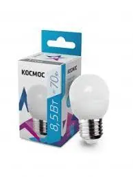 Лампа св/д Космос шар 8,5W Е27 740lm 4500К