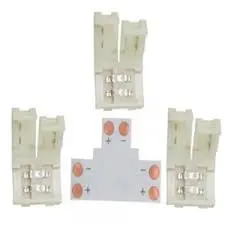 Коннектор 2 конт для SMD3528: T плата+3 зажима
