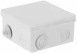 Коробка для ОП серая 100х100х55 IP54 4+4 ввода TDM