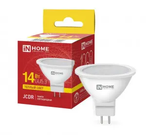 Лампа св/д in Home GU5,3 (MR16) 14W 3000К 1260Lm