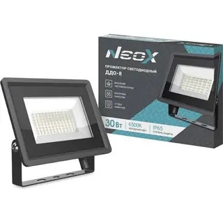 Прожектор NEOX 30W 4500lm 6500K ДДО-8 черный IP65