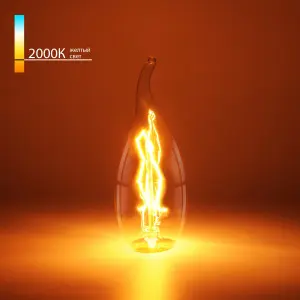 Лампа Эдисона 40W 230Lm Е14 свеча Elektrostandard