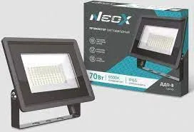 Прожектор NEOX 70W 7350lm 6500K ДДО-8 черный IP65