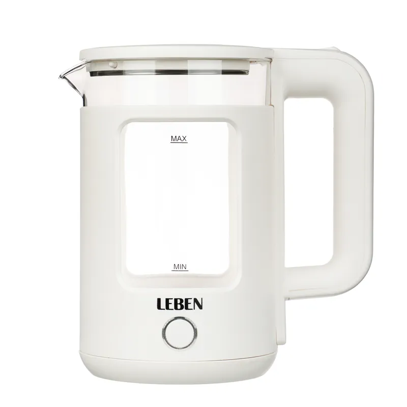 Чайник Leben 1850W 1,8л, пластик+стекло