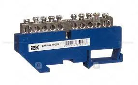 Шина N "ноль" на DIN-изоляторе 6х9-10 IEK