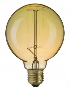 Лампа Винтаж 60W накал E27 шар золотистый G95, Navigator