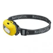 Фонарь Navigator NPT-H40-ACCU, налобный, 1Cob 3W, 3реж