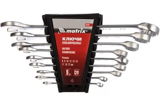 Набор ключей комб. Matrix 6-22мм 9шт