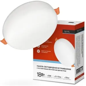 Свет-к безрамочный ASD/inHome 18W 1440lm 4000K RLP-FL (лапки)