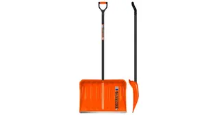 Лопата снег.пласт. FINLAND ORANGE 1731-ч 550х385х1515мм дерев черенок