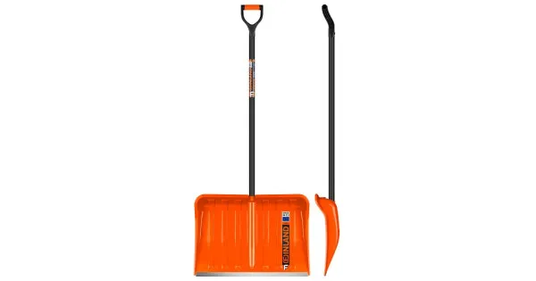 Лопата снег.пласт. FINLAND ORANGE 1731-ч 550х385х1515мм дерев черенок