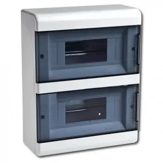 Бокс ЩРН-18 IP40 222х277х93 с 2 прозр.дверцами Тусо