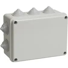 Коробка для ОП серая 190х140х70 IP55 10 вводов Greenel