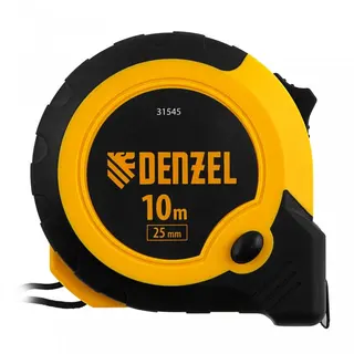 Рулетка Denzel 10м х 25мм, двухкомп. корпус