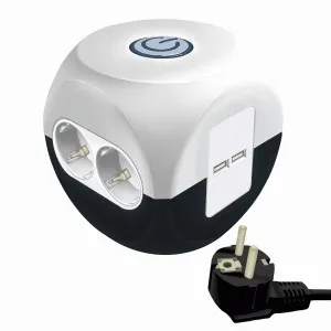 Удлинитель Старт кубик 6гн+2USB, выкл, 3м с/з