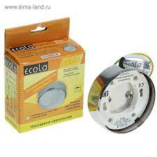 Свет-к Ecola Gx53 накладной 25х82 металл/хром
