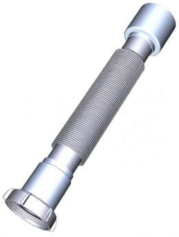 Гофротруба 40/50, гайка 1 1/2, длина до 730мм Aquant T103-25-MR