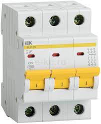 Авт выкл.3п 63А IEK