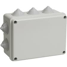 Коробка для ОП серая 190х140х70 IP44 10 вводов TDM