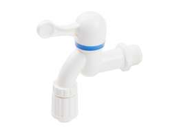 Кран водоразборный пластик 1/2" ручка-рычаг AV