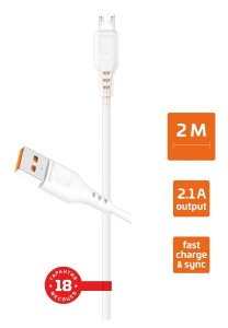 USB-провод - microUSB 2,4А 1м