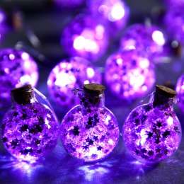 Гирлянда Luazon 1,6м 15LED Шарики с конфетти