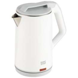 Чайник Homestar 1,8л 1500W диск, белый, HS-1036