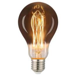 Лампа Винтаж 6W E27 шар дымчатый А75SS, General LOFT