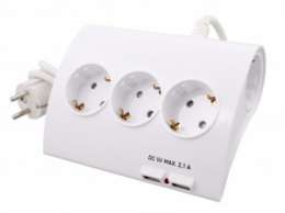 Удлинитель Старт компакт 5гн+2USB, выкл, 1,5м с/з 250Вт S 5x1-ZDIV