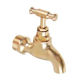 Кран водоразборный Fresso металл 1/2" ручка-вентиль (ретро)
