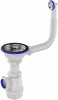 Сифон для раковины выпуск 3 1/2х40, без гофры, круглый перелив, Aquant B0142-14-MR