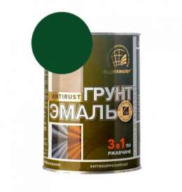 Грунт-эмаль 3в1 1,9кг зеленый мох ускор сушка Радугамалер