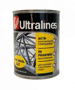 Грунт-эмаль 3в1 ULTRA LINES графит 0,8кг