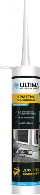 Герметик силикон. ULTIMA S санитарный 280мл белый/бесцветный