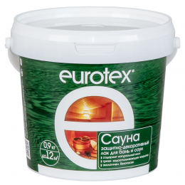 Лак EUROTEX-САУНА 2,5кг (+150С с воском)