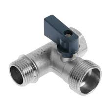 Кран шаровой трехпроходной 1/2"х3/4"х1/2" вн/нар/нар