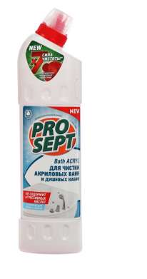 Средство для акриловых поверхностей (гель) 750мл Prosept Bath Acryl